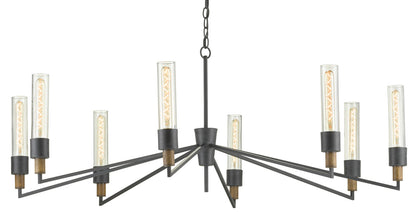 Currey & Co. Delgado Black Chandelier 9000-0607