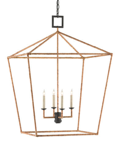 Currey & Co. Denison Large Natural Lantern 9000-0611