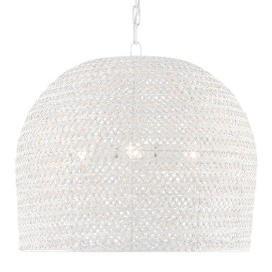 Currey & Co. Piero Medium White Chandelier 9000-0623