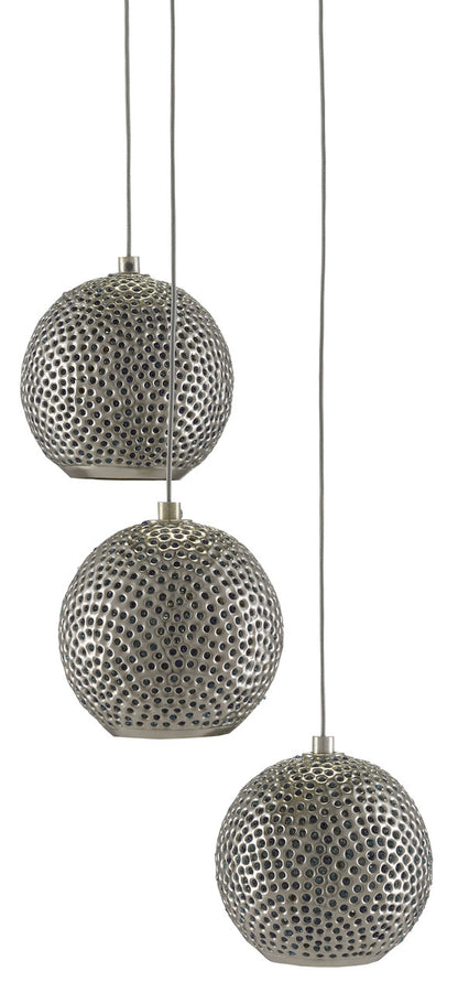 Currey & Co. Giro 3-Light Round Multi-Drop Pendant 9000-0682