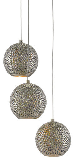 Currey & Co. Giro 3-Light Round Multi-Drop Pendant 9000-0682