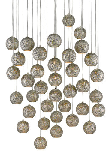 Currey & Co. Giro 36-Light Round Multi-Drop Pendant 9000-0687