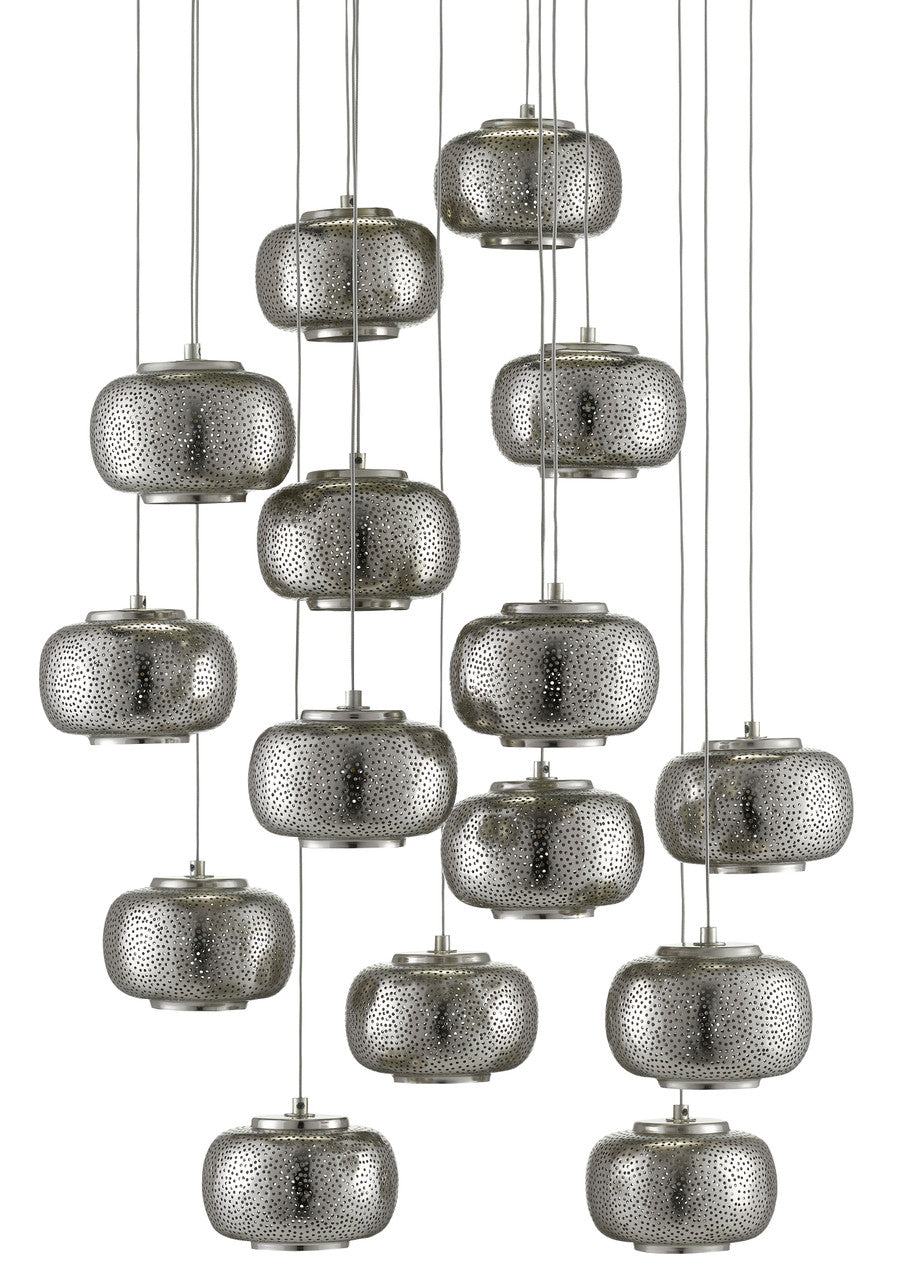 Currey & Co. Pepper 15-Light Round Multi-Drop Pendant 9000-0691