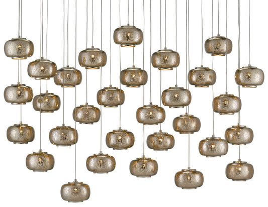 Currey & Co. Pepper 30-Light Multi-Drop Pendant 9000-0693