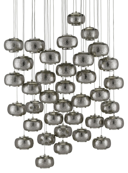 Currey & Co. Pepper 36-Light Round Multi-Drop Pendant 9000-0694