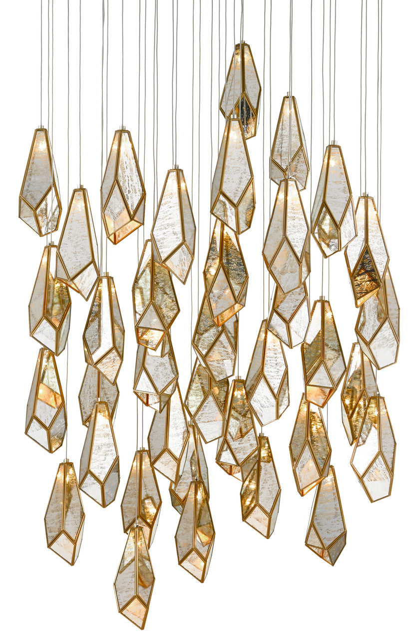 Currey & Co. Glace 36-Light Multi-Drop Pendant 9000-0708