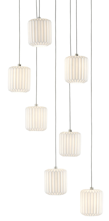 Currey & Co. Dove 7-Light Multi-Drop Pendant 9000-0711