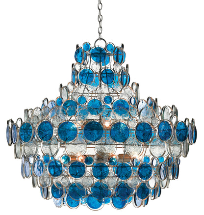 Currey & Co. Galahad Blue Chandelier 9000-0723