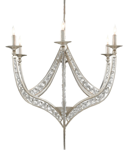 Currey & Co. Firebird Silver Chandelier 9000-0725