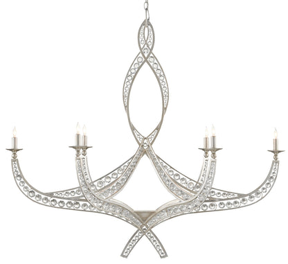 Currey & Co. Firebird Silver Chandelier 9000-0725