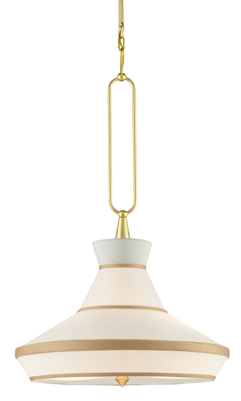 Currey & Co. Perth Gold & White Pendant 9000-0770