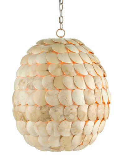 Currey & Co. Buko Coco Cream Pendant 9000-0784