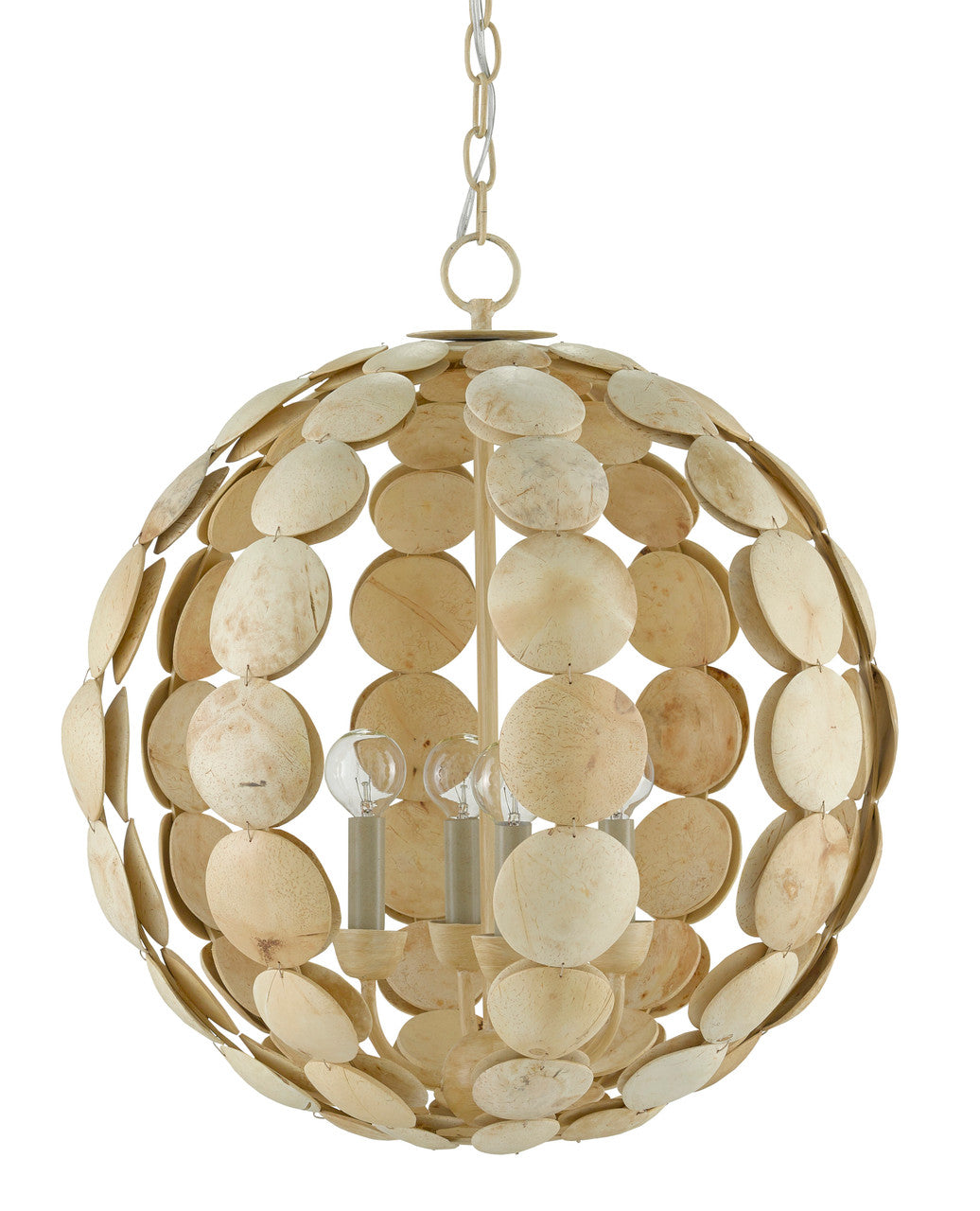 Currey & Co. Tartufo Coco Shell Chandelier 9000-0806