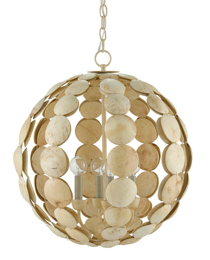 Currey & Co. Tartufo Coco Shell Chandelier 9000-0806