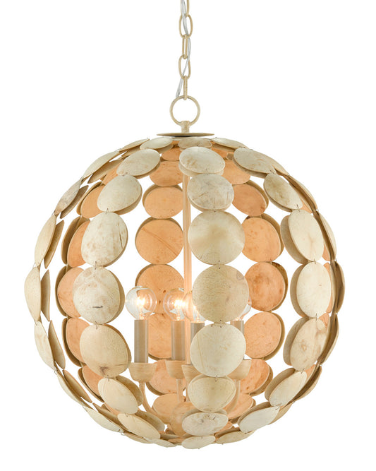 Currey & Co. Tartufo Coco Shell Chandelier 9000-0806