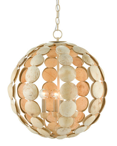 Currey & Co. Tartufo Coco Shell Chandelier 9000-0806