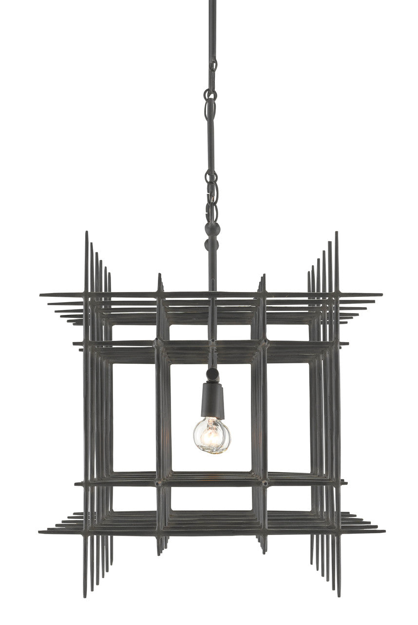 Currey & Co. Steelhouse Rectangular Chandelier 9000-0809