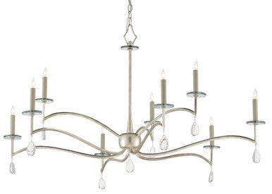 Currey & Co. Serilana Large Silver Chandelier 9000-0815