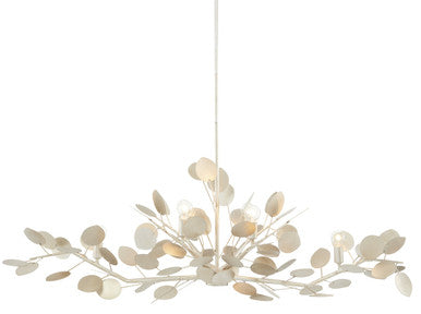 Currey & Co. Lunaria Silver Oval Chandelier 9000-0816