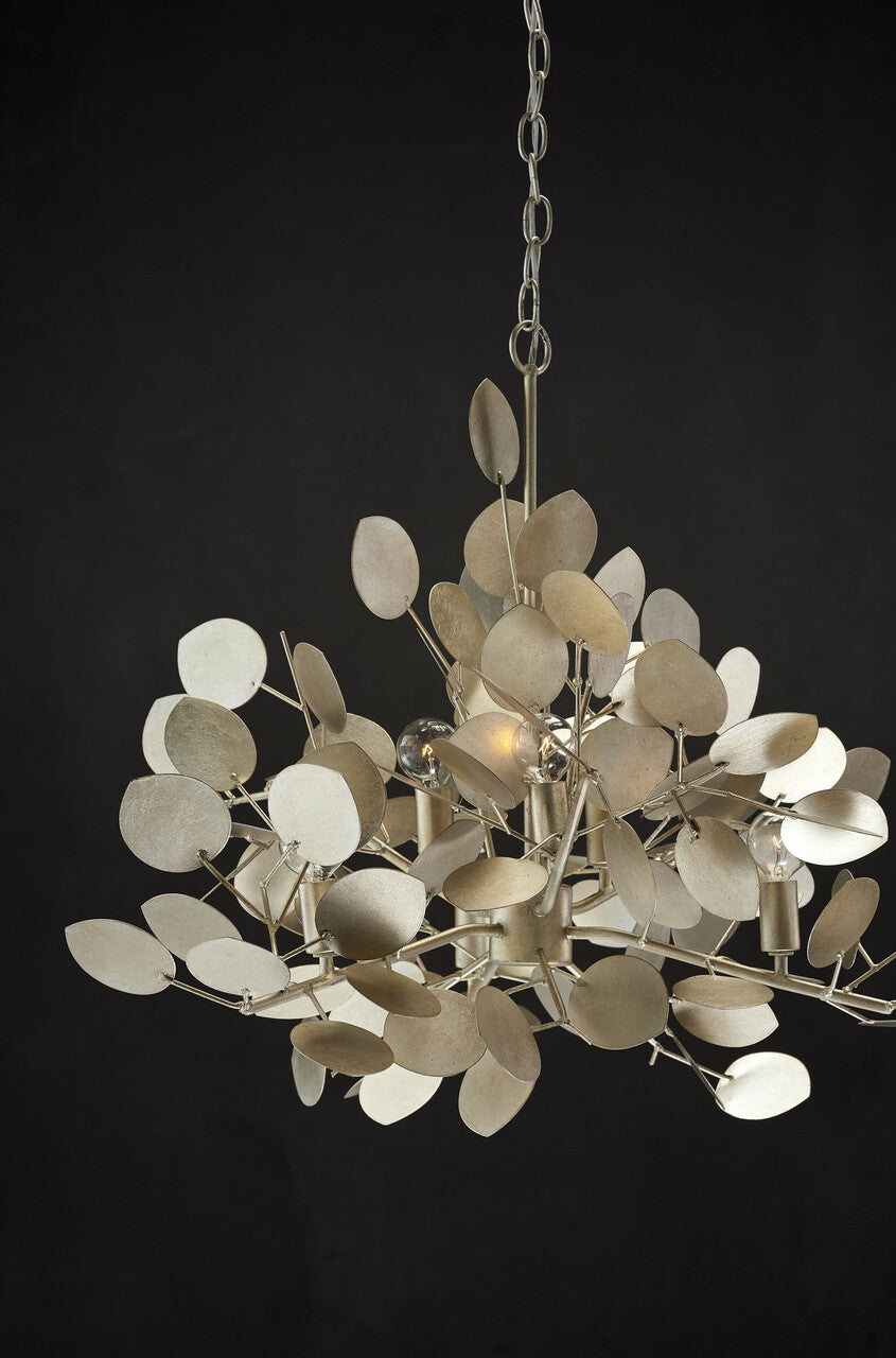 Currey & Co. Lunaria Large Silver Chandelier 9000-0817