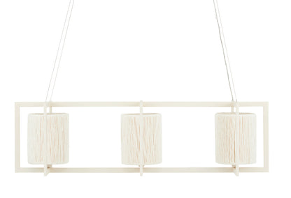 Currey & Co. Monreale White Rectangular Chandelier 9000-0838