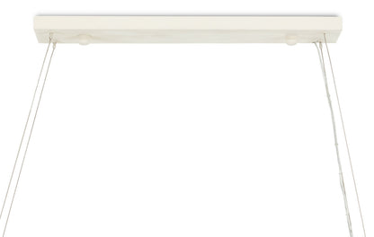 Currey & Co. Monreale White Rectangular Chandelier 9000-0838