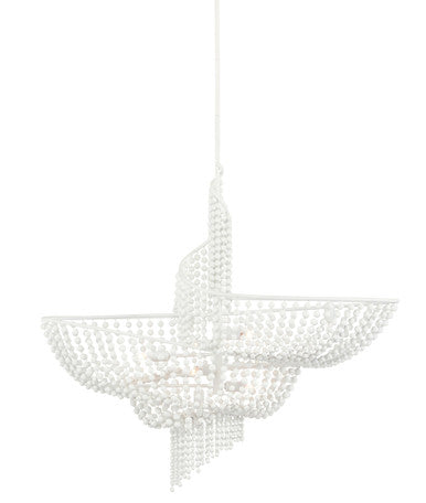 Currey & Co. Neptune White Chandelier 9000-0839