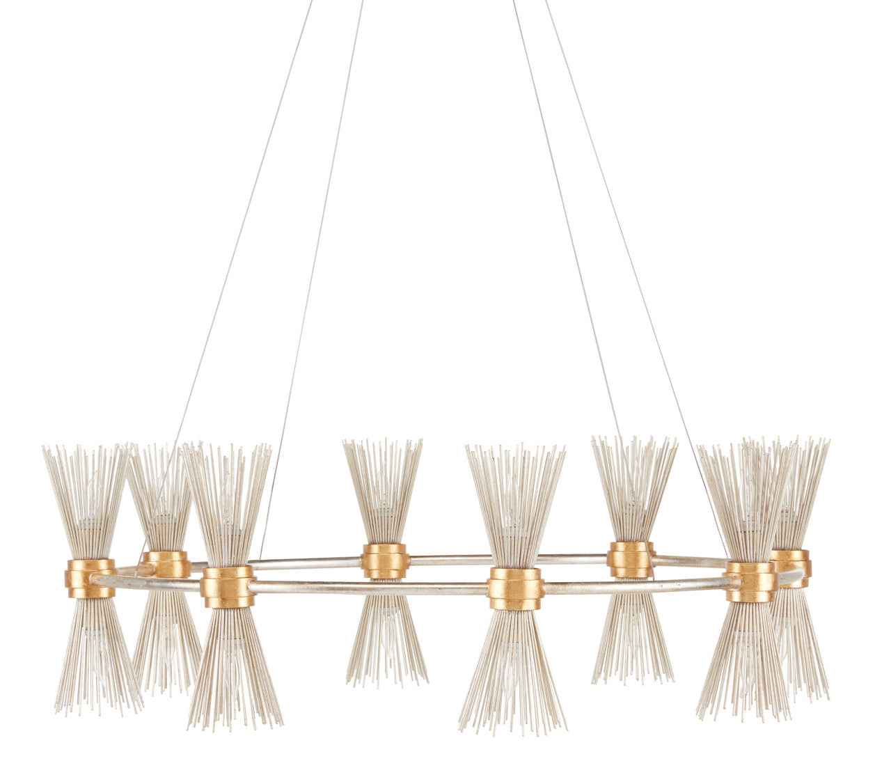 Currey & Co. Novatude Gold & Silver Chandelier 9000-0842