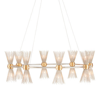 Currey & Co. Novatude Gold & Silver Chandelier 9000-0842