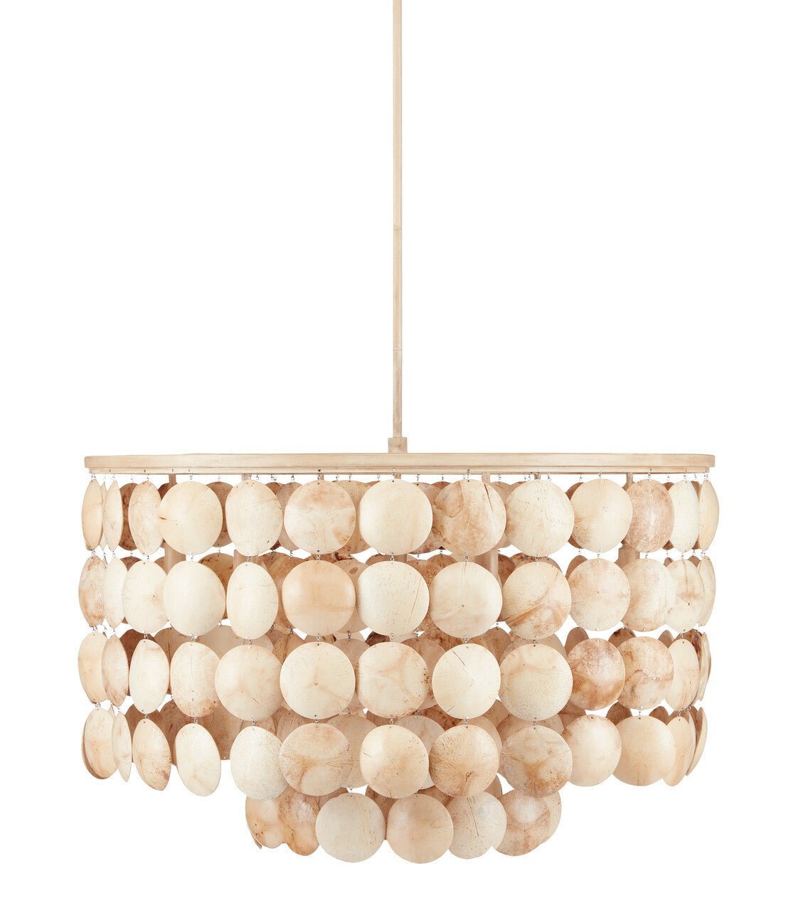 Currey & Co. Buko Coco Cream Chandelier 9000-0849