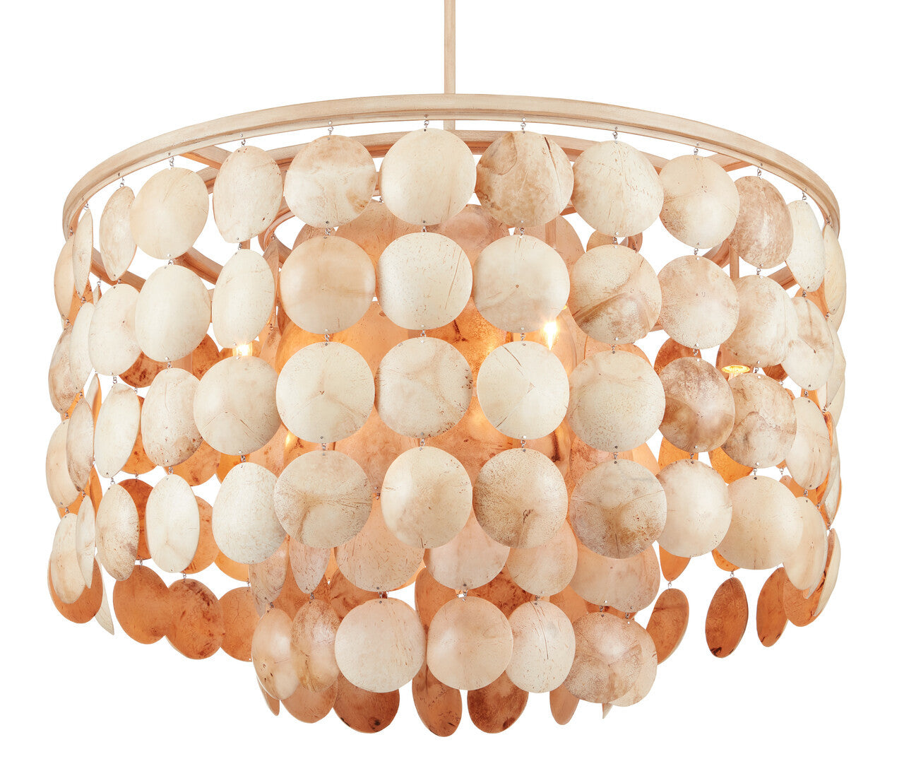 Currey & Co. Buko Coco Cream Chandelier 9000-0849