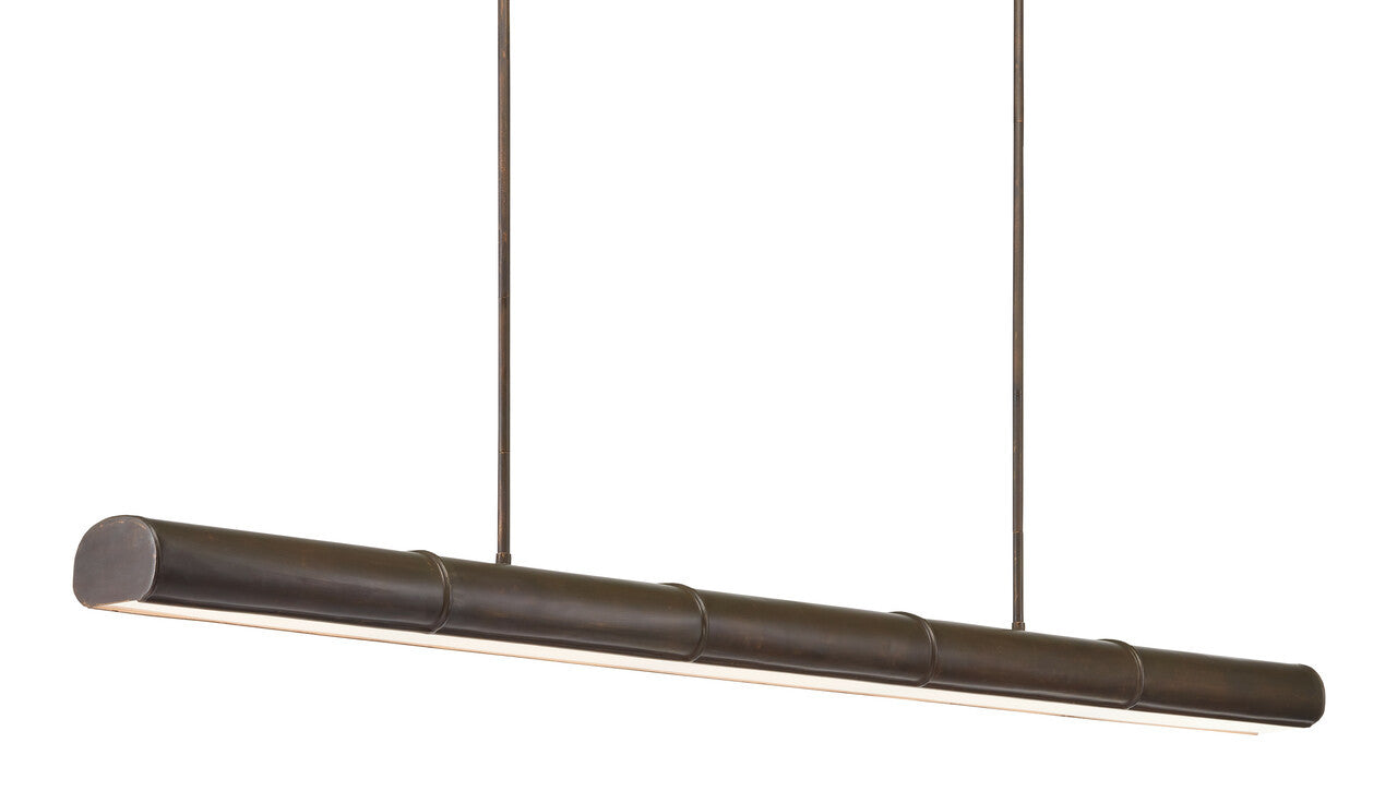 Currey & Co. Lyon Large Bronze Linear Chandelier 9000-0862