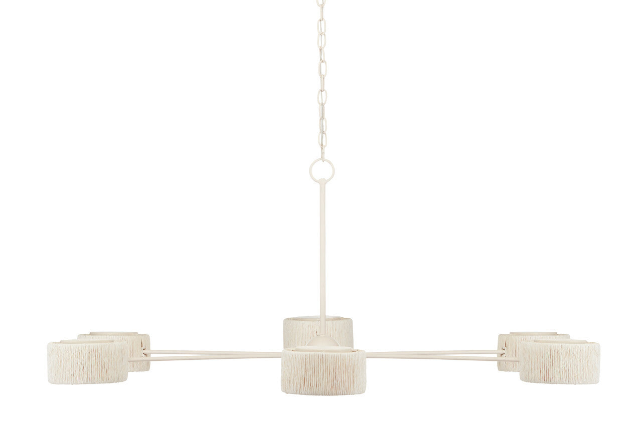 Currey & Co. Monreale White Chandelier 9000-0865