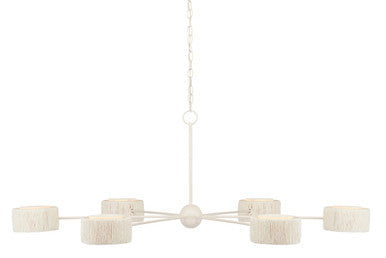 Currey & Co. Monreale White Chandelier 9000-0865