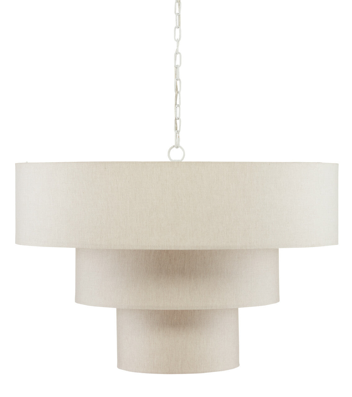 Currey & Co. Livello White Chandelier 9000-0866