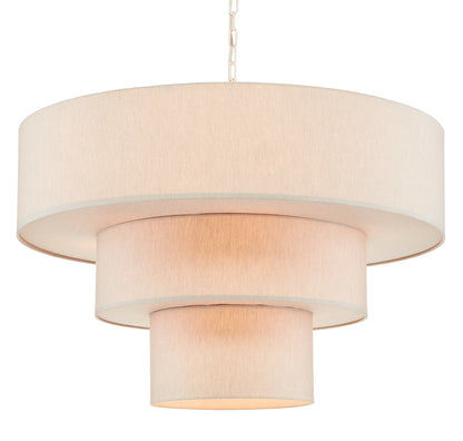 Currey & Co. Livello White Chandelier 9000-0866