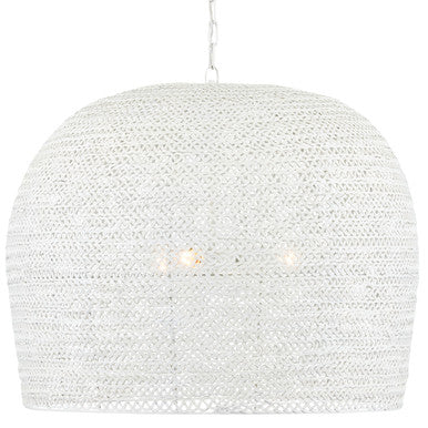 Currey & Co. Piero Large White Chandelier 9000-0869