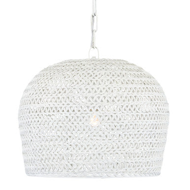 Currey & Co. Piero White Pendant 9000-0870