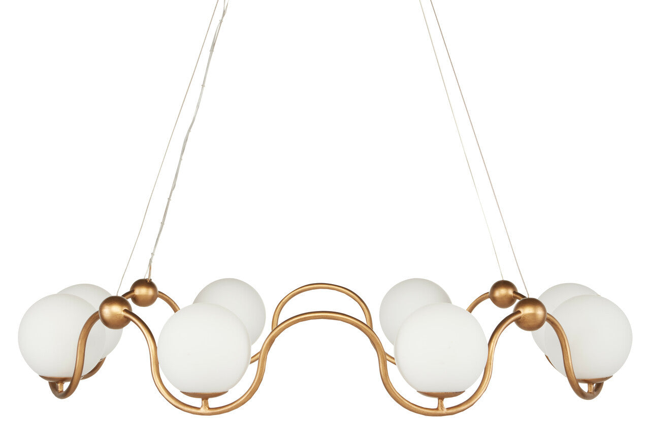 Currey & Co. Equilibrium Brass Chandelier 9000-0878