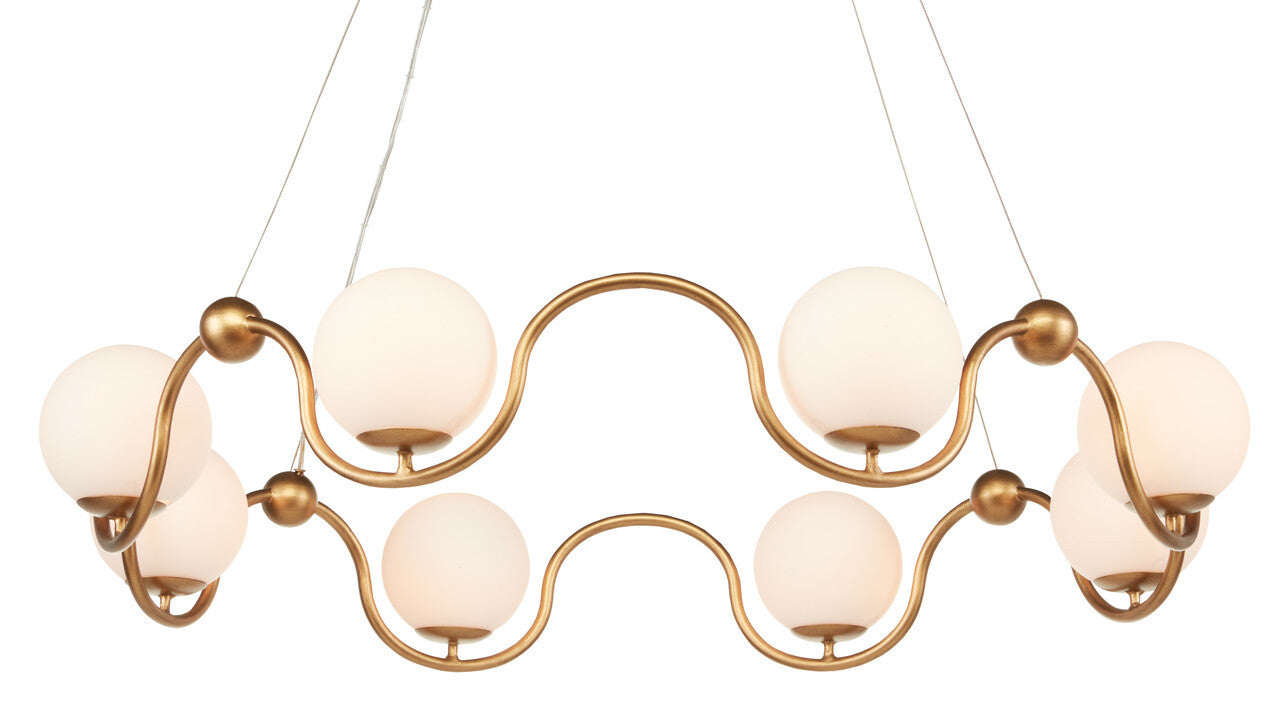 Currey & Co. Equilibrium Brass Chandelier 9000-0878