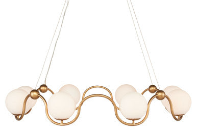 Currey & Co. Equilibrium Brass Chandelier 9000-0878