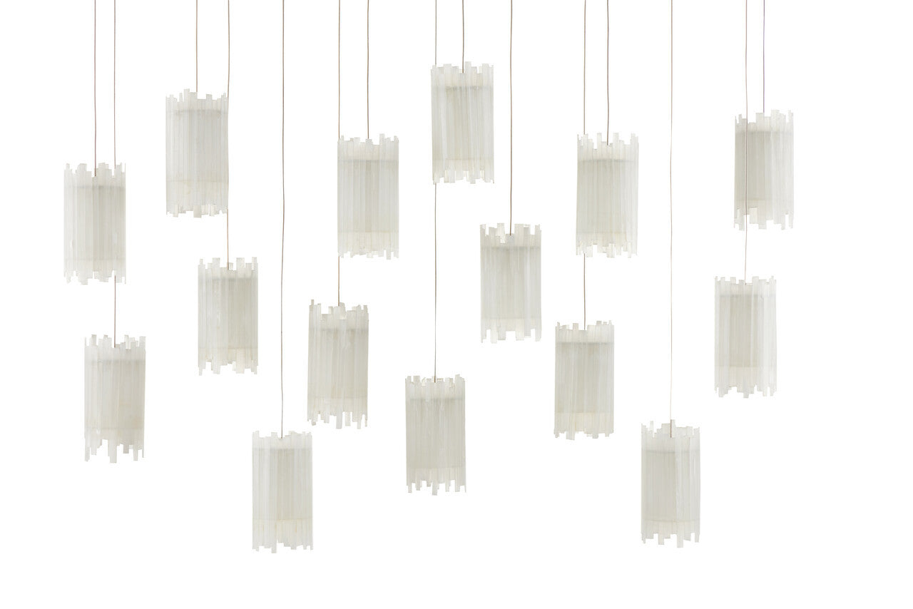 Currey & Co. Escenia 15-Light Linear Multi-Drop Pendant 9000-0885