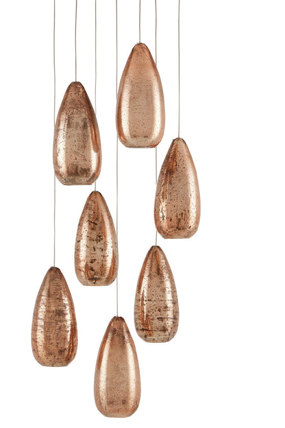 Currey & Co. Rame 7-Light Multi-Drop Pendant 9000-0904