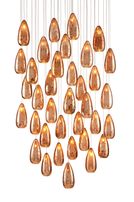 Currey & Co. Rame 36-Light Multi-Drop Pendant 9000-0908