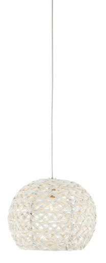 Currey & Co. Piero White 1-Light Round Multi-Drop Pendant 9000-0909