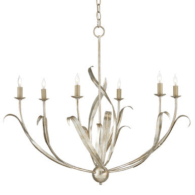 Currey & Co. Menefee Silver Chandelier 9000-0931