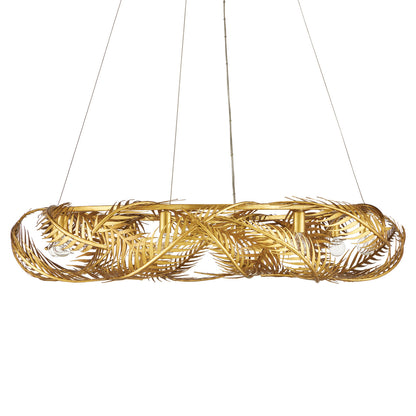 Currey & Co. Queenbee Palm Ring Chandelier 9000-0937