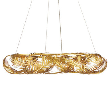 Currey & Co. Queenbee Palm Ring Chandelier 9000-0937