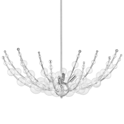 Currey & Co. Abberton Nickel Chandelier 9000-0954