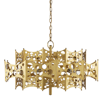 Currey & Co. Emmental Gold Chandelier 9000-0971